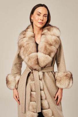 Manteau en laine pour femme en Alpaga