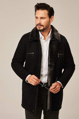 Blouson peau de mouton homme