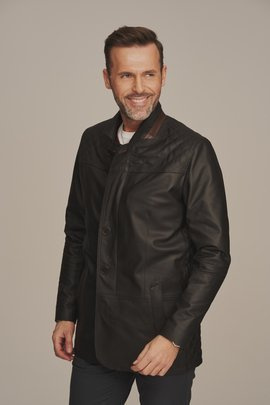 Veste cuir pour homme