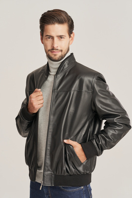 Blouson bombers cuir homme