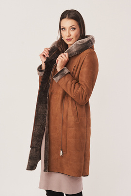 Manteau peau de mouton femme