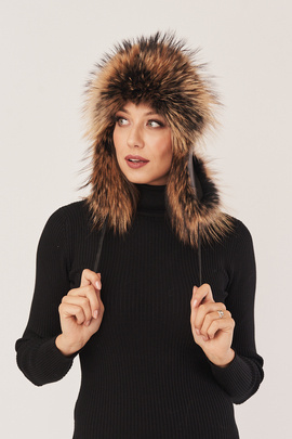Chapeau renard femme noir