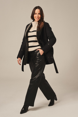 Veste peau retournée femme