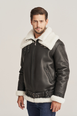 Blouson aviateur cuir homme